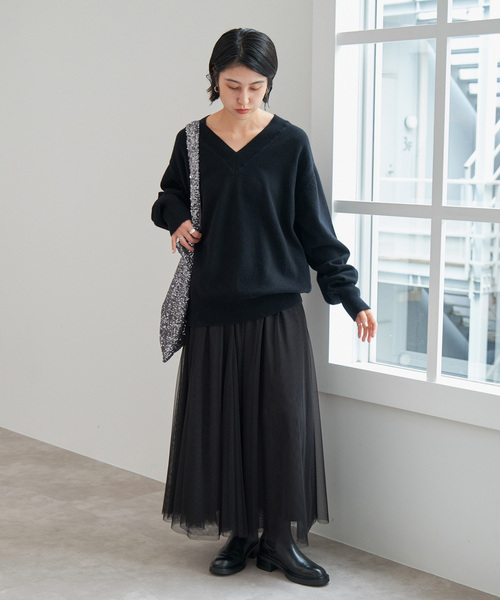 Spick & Span（スピックアンドスパン）の「《WEB限定追加》 Uhr / ウーア Spangle Tote Bag（トートバッグ・レディース・ブラック/シルバー・FREE）」の12枚目の写真