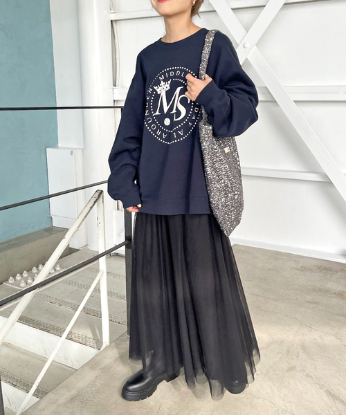 Spick & Span（スピックアンドスパン）の「《WEB限定追加》 Uhr / ウーア Spangle Tote Bag（トートバッグ・レディース・ブラック/シルバー・FREE）」の15枚目の写真