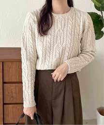 【apres jour clair】ケーブルニットTOPS【ZOZOTOWN限定アイテム】