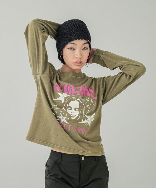 X-girl（エックスガール）の「CROCHET BEANIE（ニットキャップ/ビーニー・レディース・ブラック/ホワイト・ONE SIZE）」の21枚目の写真