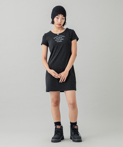 X-girl（エックスガール）の「CROCHET BEANIE（ニットキャップ/ビーニー・レディース・ブラック/ホワイト・ONE SIZE）」の20枚目の写真