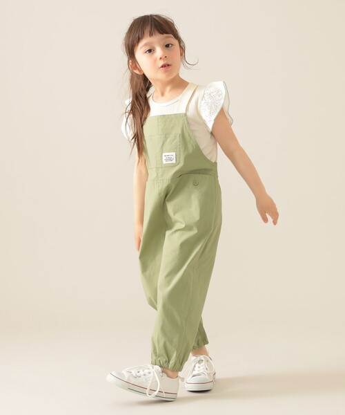 BEAMS mini(ビームスミニ)の「ポケット キャンプ サロペット 2025SS(90~150cm)(サロペット/オーバーオール・キッズ・ネイビー/オリーブ/パープル系その他6・100/90/130/120/150/140/110)」の2枚目の写真