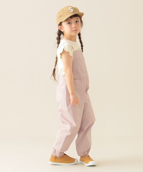 BEAMS mini(ビームスミニ)の「ポケット キャンプ サロペット 2025SS(90~150cm)(サロペット/オーバーオール・キッズ・ネイビー/オリーブ/パープル系その他6・100/90/130/120/150/140/110)」の22枚目の写真