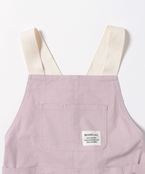 BEAMS mini(ビームスミニ)の「ポケット キャンプ サロペット 2025SS(90~150cm)(サロペット/オーバーオール・キッズ・ネイビー/オリーブ/パープル系その他6・100/90/130/120/150/140/110)」の10枚目の写真