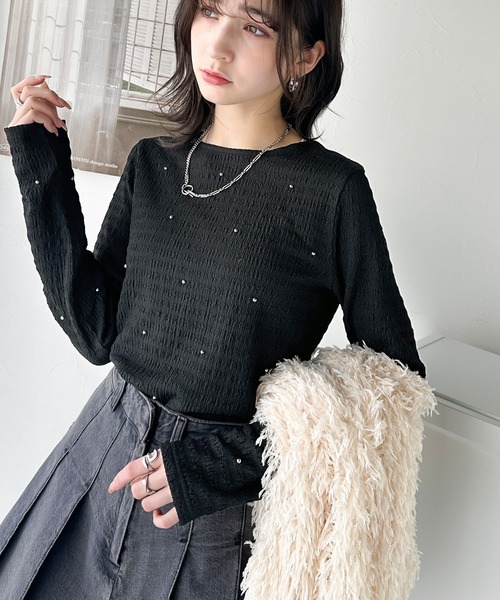 セール】程よい甘さが可愛い。ビジュードットが煌めく
