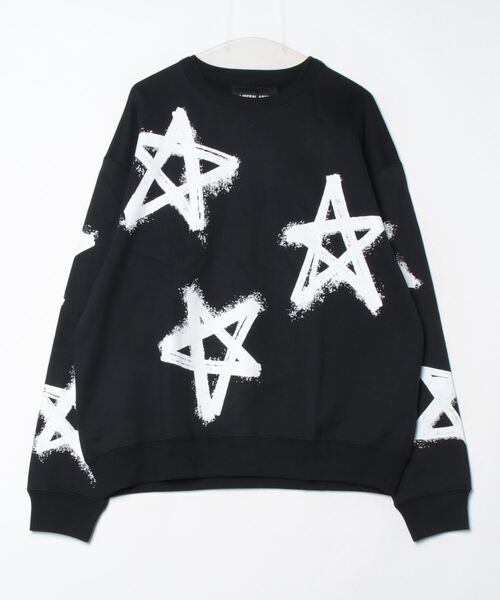 LIBERAL ARTS(リベラルアーツ)の「LIBERAL ARTS/リベラルアーツ/STAR SWEAT(スウェット・メンズ・カーキ/ブラック/ベージュ・S/M/L)」の2枚目の写真