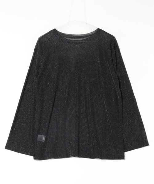 STYLEBLOCK（スタイルブロック）の「メタリックカットソーオーバーサイズロンT（Tシャツ/カットソー・レディース・ラベンダー/グレー/ライトブルー/ブラック/アイボリー/レッド/ホワイト・M）」の8枚目の写真