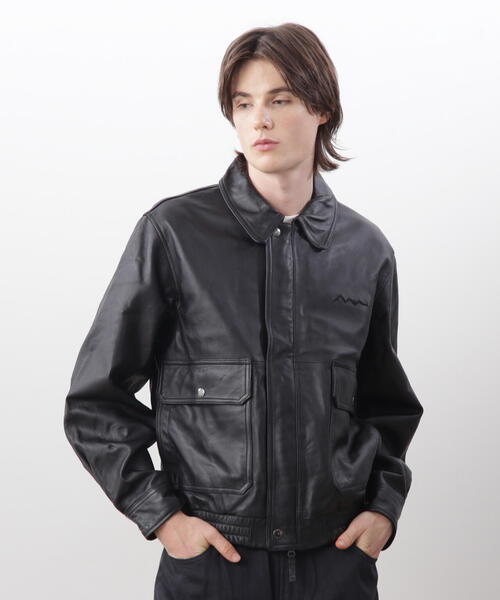 MANASTASH（マナスタッシュ）の「MANASTASH/マナスタッシュ/LEATHER MOTOR BLOUSON/レザーモーターブルゾン（ブルゾン・メンズ・ブラック・M/L/XL）」の16枚目の写真