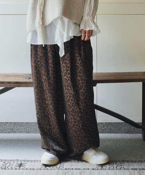 journal standard luxe レオパードサテン イージーパンツ JOURNAL STANDARD LUXE（ジャーナルスタンダード ラックス）の