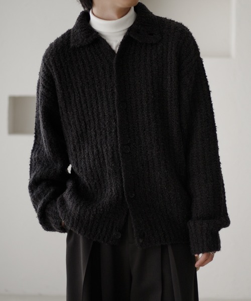 epnok(エプノック)の「スタンドネックニットカーデ(ニット/セーター・メンズ・グレー/ブラック・SMALL/MEDIUM/LARGE)」の21枚目の写真