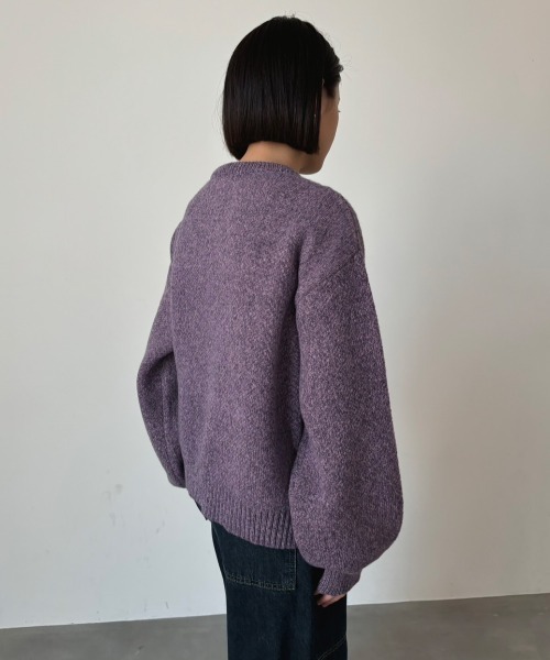 bita.(ビタ)の「ミックスカラーブークレロゴニット(ニット/セーター・レディース・ピンク/チャコールグレー/ブルー・FREE)」の14枚目の写真