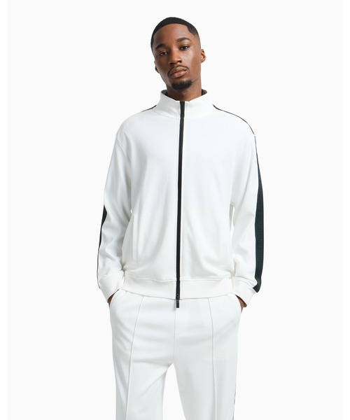 ARMANI EXCHANGE(アルマーニエクスチェンジ)の「【A|X アルマーニ エクスチェンジ】ロゴテープ ジップアップスウェットシャツ(スウェット・メンズ・ブラック/ホワイト・LARGE/MEDIUM/SMALL/X-LARGE/X-SMALL/XX-LARGE)」の6枚目の写真