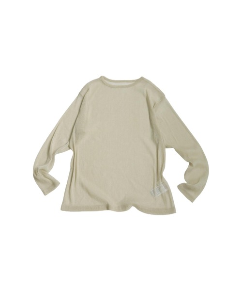 antiqua（アンティカ）の「シアーグリッタートップス（Tシャツ/カットソー・レディース・ライトグレー/グリーン系その他/ベージュ・R/P）」の13枚目の写真