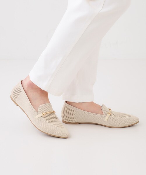 SHOO・LA・RUE(シューラルー)の「【洗える】ニットポインテッドローファー(その他シューズ・レディース・ブラック/アイボリー・35/45/25)」の3枚目の写真