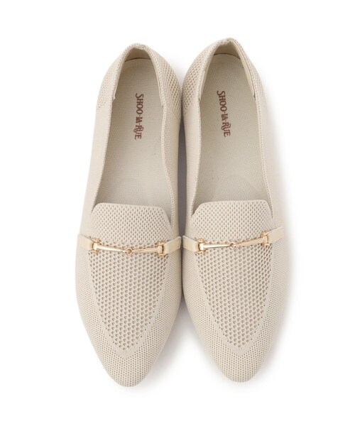 SHOO・LA・RUE(シューラルー)の「【洗える】ニットポインテッドローファー(その他シューズ・レディース・ブラック/アイボリー・35/45/25)」の7枚目の写真