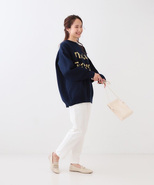 SHOO・LA・RUE(シューラルー)の「【洗える】ニットポインテッドローファー(その他シューズ・レディース・ブラック/アイボリー・35/45/25)」の9枚目の写真