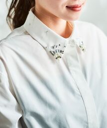 le.coeur blanc | ビジューカラーシャツ(シャツ/ブラウス)