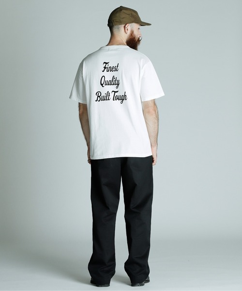 Schott(ショット)の「Schott/ショット/PIGMENT T-SHIRT FLOCKY BULLDOG/ピグメント Tシャツ フロッキーブルドッグ(Tシャツ/カットソー・メンズ・ホワイト/ブラック/ベージュ・XL/L/M/2XL)」の6枚目の写真