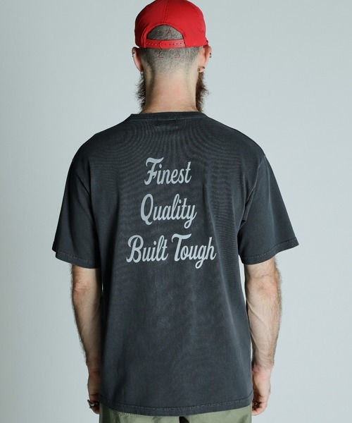 Schott(ショット)の「Schott/ショット/PIGMENT T-SHIRT FLOCKY BULLDOG/ピグメント Tシャツ フロッキーブルドッグ(Tシャツ/カットソー・メンズ・ホワイト/ブラック/ベージュ・XL/L/M/2XL)」の15枚目の写真