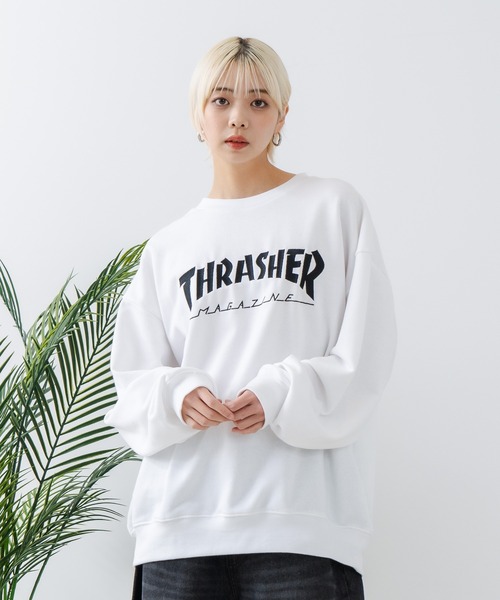 THRASHER(スラッシャー)の「【THRASHER/スラッシャー】ヘビーウェイト マガジンロゴ スペードオースロゴ クルーネック スウェット LOGO CREW SWEAT(スウェット・メンズ・グレー系その他/ホワイト系その他/ブラック系その他2/グレー系その他2/ブラック系その他/ホワイト系その他2・LARGE/MEDIUM)」の10枚目の写真