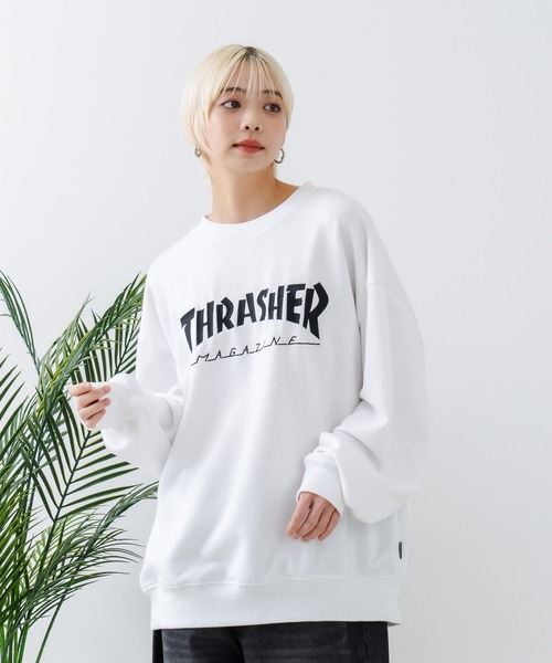 THRASHER(スラッシャー)の「【THRASHER/スラッシャー】ヘビーウェイト マガジンロゴ スペードオースロゴ クルーネック スウェット LOGO CREW SWEAT(スウェット・メンズ・グレー系その他/ホワイト系その他/ブラック系その他2/グレー系その他2/ブラック系その他/ホワイト系その他2・LARGE/MEDIUM)」の11枚目の写真