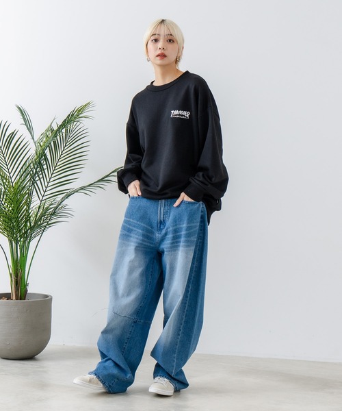 THRASHER(スラッシャー)の「【THRASHER/スラッシャー】ヘビーウェイト マガジンロゴ スペードオースロゴ クルーネック スウェット LOGO CREW SWEAT(スウェット・メンズ・グレー系その他/ホワイト系その他/ブラック系その他2/グレー系その他2/ブラック系その他/ホワイト系その他2・LARGE/MEDIUM)」の13枚目の写真