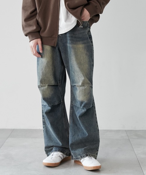 WEGO（ウィゴー）の「WEGO/パラシュートデニムパンツ（デニムパンツ・メンズ・スカイブルー/ブラック系3・FREE）」の15枚目の写真