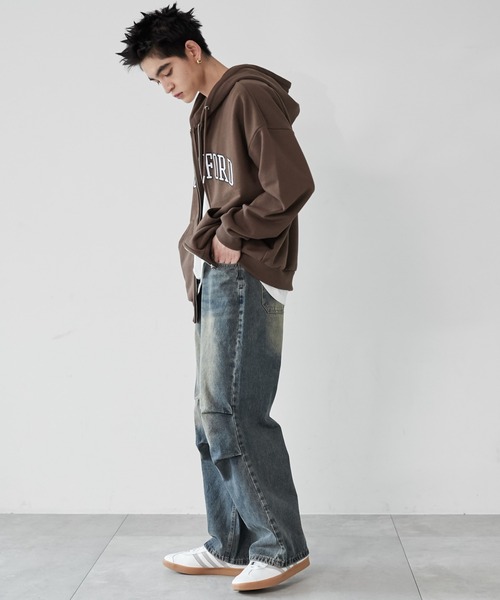 WEGO（ウィゴー）の「WEGO/パラシュートデニムパンツ（デニムパンツ・メンズ・スカイブルー/ブラック系3・FREE）」の13枚目の写真