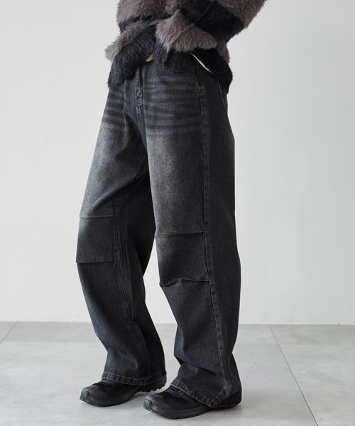 WEGO（ウィゴー）の「WEGO/パラシュートデニムパンツ（デニムパンツ・メンズ・スカイブルー/ブラック系3・FREE）」の19枚目の写真