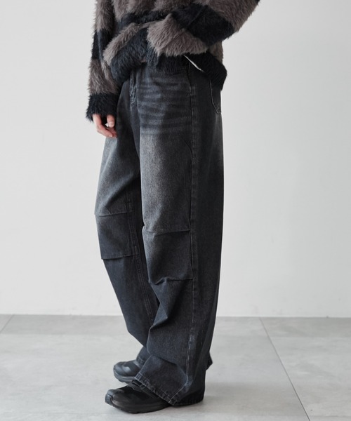 WEGO（ウィゴー）の「WEGO/パラシュートデニムパンツ（デニムパンツ・メンズ・スカイブルー/ブラック系3・FREE）」の18枚目の写真