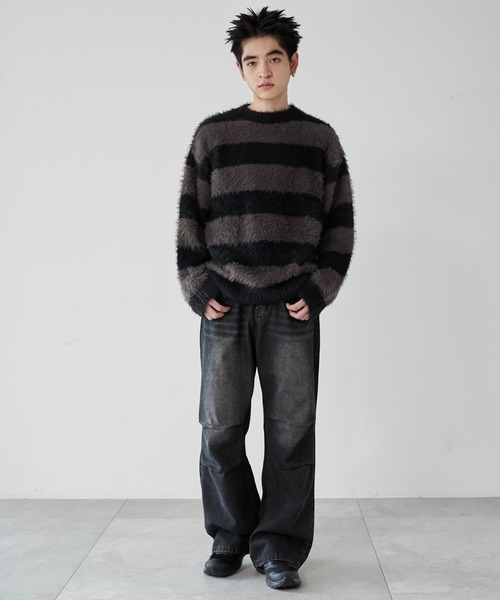 WEGO（ウィゴー）の「WEGO/パラシュートデニムパンツ（デニムパンツ・メンズ・スカイブルー/ブラック系3・FREE）」の16枚目の写真