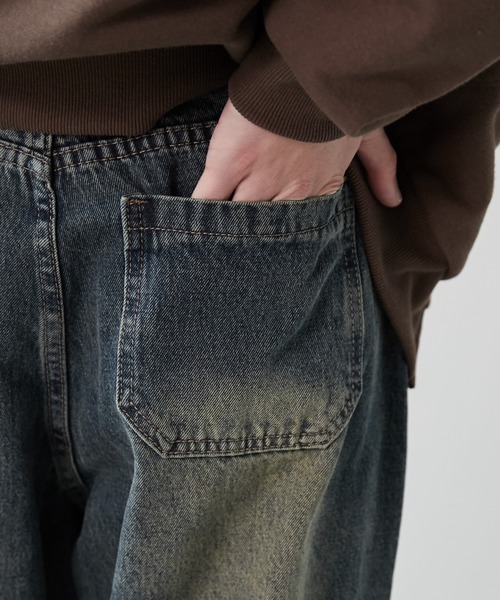 WEGO（ウィゴー）の「WEGO/パラシュートデニムパンツ（デニムパンツ・メンズ・スカイブルー/ブラック系3・FREE）」の20枚目の写真