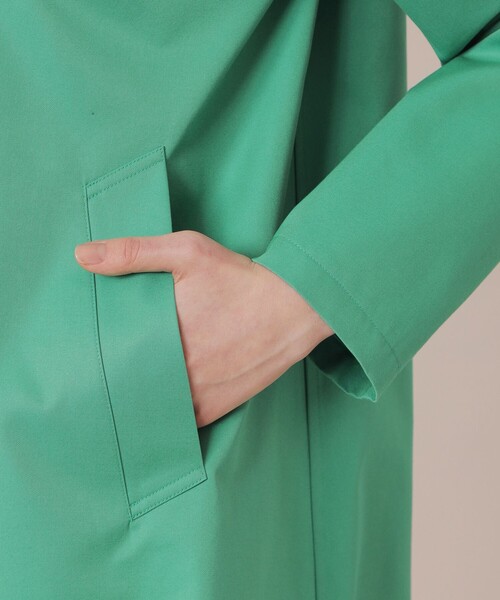 MACKINTOSH LONDON（マッキントッシュ ロンドン）の「【BANTON/バントン】ハイブリッドギャバジンステンカラーコート（トレンチコート・レディース・ネイビー/グリーン/ベージュ/ライトブルー・40/38）」の12枚目の写真