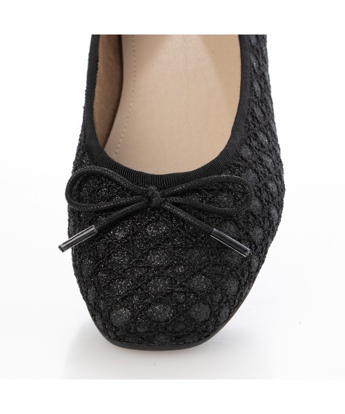 ing（イング）の「リラックスバレエシューズ（バレエシューズ・レディース・シルバー系その他7/イエロー/ブラック系その他/アイボリー/ブラック/アンティークゴールド/霜降りグレー・24cm/23.5cm/23cm/22.5cm/25cm/24.5cm）」の19枚目の写真