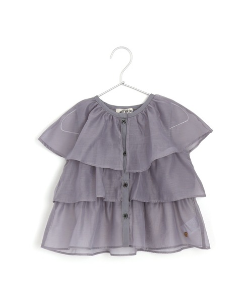 MAKE YOUR DAY(メイクユアデイ)の「シアーフリルカーディガン■80~140cm(カーディガン/ボレロ・キッズ・オフホワイト/グレー/ブラック・140/120/110/100/90/80/130)」の21枚目の写真