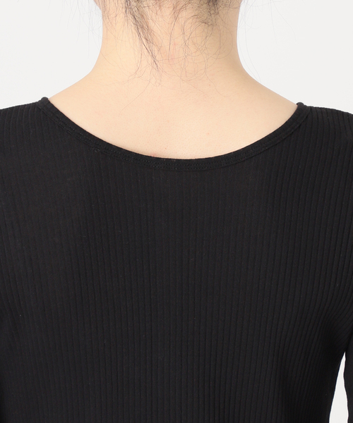 JOURNAL STANDARD（ジャーナルスタンダード）の「《追加》シアーテレコヘンリーネックプルオーバー（Tシャツ/カットソー・レディース・ピンク/ブラック/ベージュ/ライトグレー・FREE）」の15枚目の写真