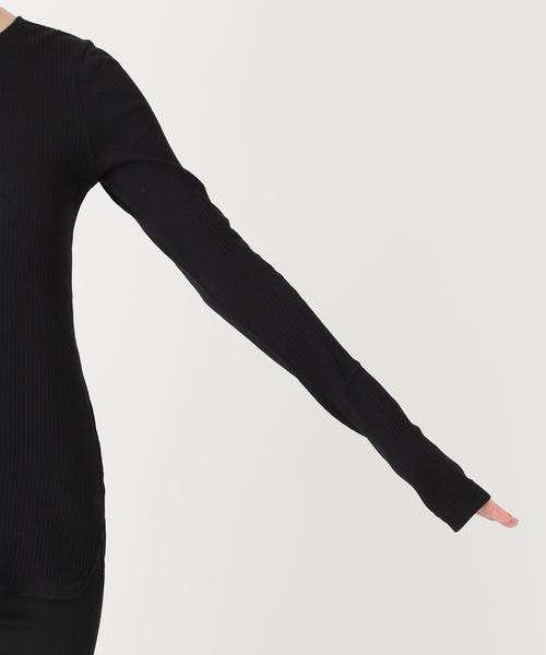 JOURNAL STANDARD（ジャーナルスタンダード）の「《追加》シアーテレコヘンリーネックプルオーバー（Tシャツ/カットソー・レディース・ピンク/ブラック/ベージュ/ライトグレー・FREE）」の17枚目の写真