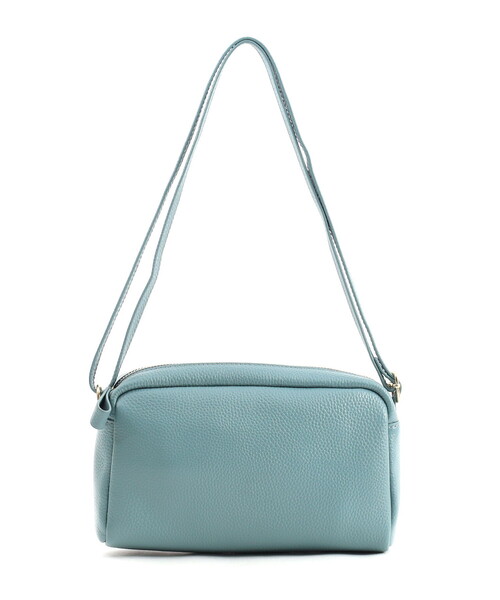 COOCO（クーコ）の「【牛革】シュリンクレザー横型ＢＯＸショルダーバッグ（ショルダーバッグ・レディース・オフホワイト/シルバー/ライトピンク/ブラック/グレー系/ブルー・FREE）」の10枚目の写真