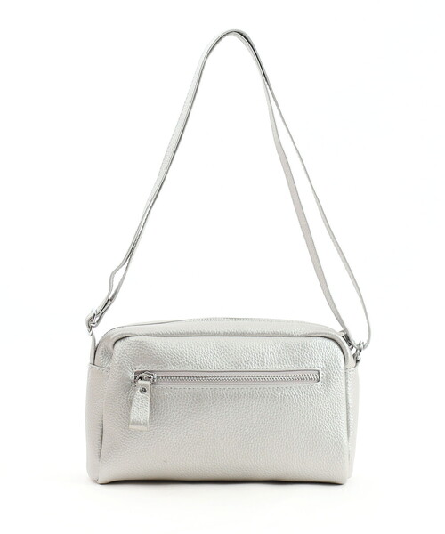 COOCO（クーコ）の「【牛革】シュリンクレザー横型ＢＯＸショルダーバッグ（ショルダーバッグ・レディース・オフホワイト/シルバー/ライトピンク/ブラック/グレー系/ブルー・FREE）」の15枚目の写真