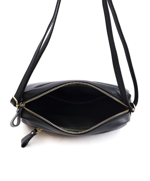 COOCO（クーコ）の「【牛革】シュリンクレザー横型ＢＯＸショルダーバッグ（ショルダーバッグ・レディース・オフホワイト/シルバー/ライトピンク/ブラック/グレー系/ブルー・FREE）」の18枚目の写真