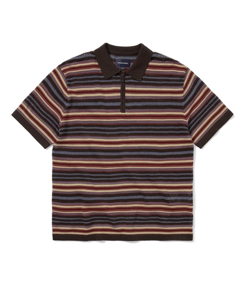 【ディスイズネバーザット】★ストライプ S/S ニットポロ★ Striped S/S Knit Polo – thisisneverthat® JP
