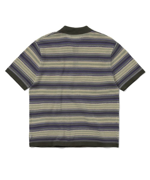 thisisneverthat（ディスイズネバーザット）の「Striped S/S Knit Polo（ニット/セーター・メンズ・アイボリー/グレー/レッド・S/M/L/XL）」の5枚目の写真