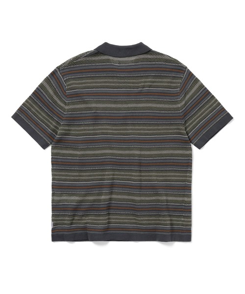 thisisneverthat（ディスイズネバーザット）の「Striped S/S Knit Polo（ニット/セーター・メンズ・アイボリー/グレー/レッド・S/M/L/XL）」の9枚目の写真