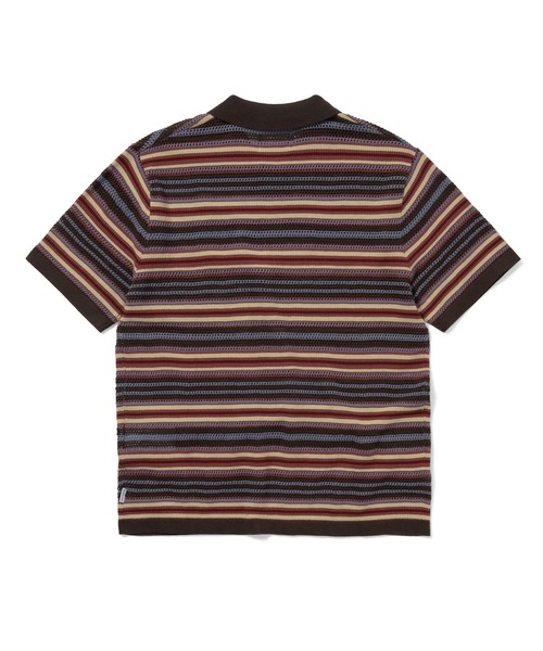 thisisneverthat（ディスイズネバーザット）の「Striped S/S Knit Polo（ニット/セーター・メンズ・アイボリー/グレー/レッド・S/M/L/XL）」の12枚目の写真