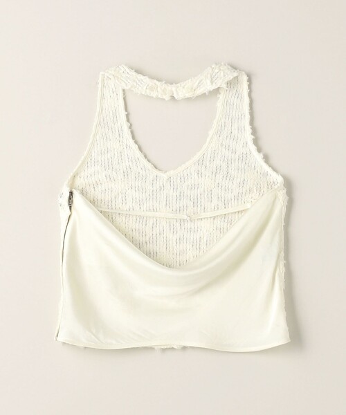 ATTISESSION インナーパット付き バックタイ ホルターネックトップス ATTISESSION＞バックタイ ホルターネック トップス