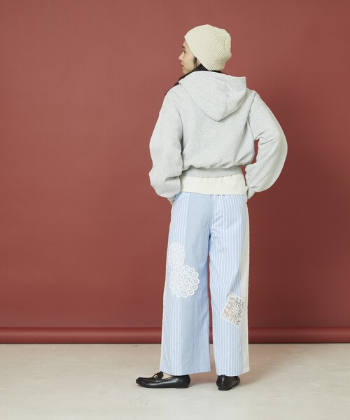 Freada(フリーダ)の「Freada/フリーダ ストライプレースパンツ(その他パンツ・レディース・ブルー/ブラック・フリ-)」の10枚目の写真