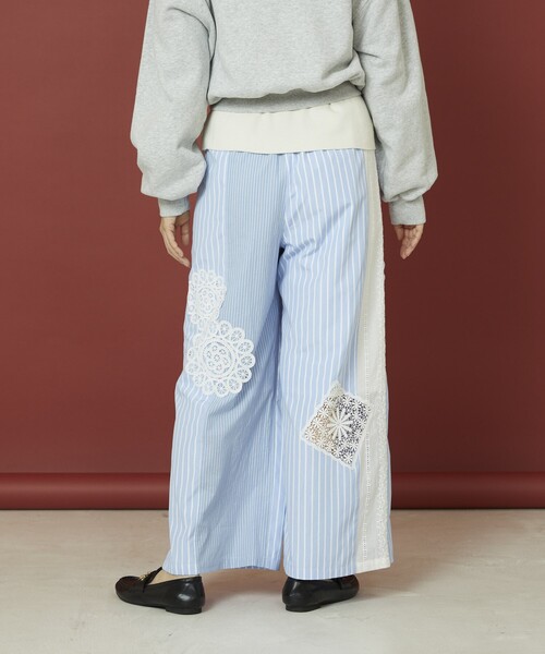 Freada(フリーダ)の「Freada/フリーダ ストライプレースパンツ(その他パンツ・レディース・ブルー/ブラック・フリ-)」の17枚目の写真