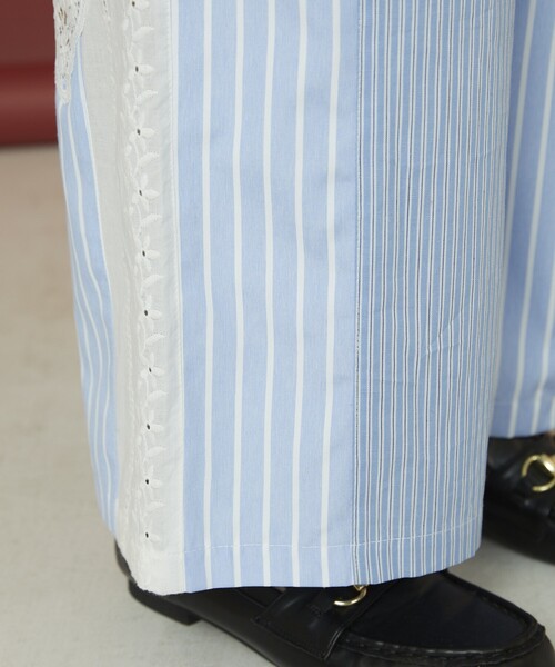 Freada(フリーダ)の「Freada/フリーダ ストライプレースパンツ(その他パンツ・レディース・ブルー/ブラック・フリ-)」の20枚目の写真