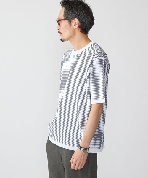 SHIPS(シップス)の「SHIPS:〈洗濯機可能〉18ゲージ ポリエステル ライト リラックス Tシャツ(Tシャツ/カットソー・メンズ・ライトグレー/ホワイト/ネイビー/ダークブルー・SMALL/X-LARGE/LARGE/MEDIUM)」の13枚目の写真