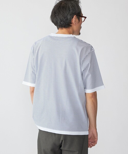 SHIPS(シップス)の「SHIPS:〈洗濯機可能〉18ゲージ ポリエステル ライト リラックス Tシャツ(Tシャツ/カットソー・メンズ・ライトグレー/ホワイト/ネイビー/ダークブルー・SMALL/X-LARGE/LARGE/MEDIUM)」の14枚目の写真